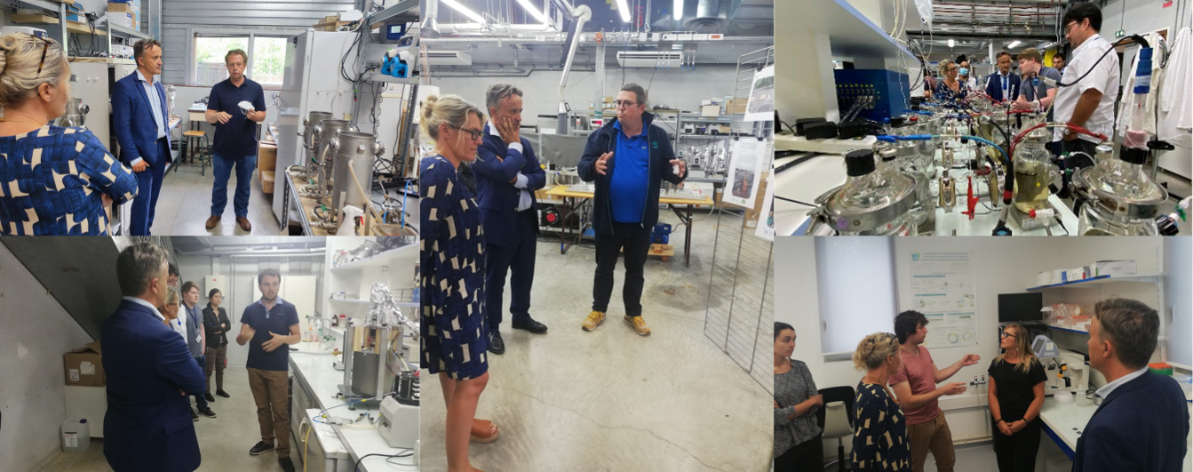 Visite de Philippe Mauguin et Carole Caranta